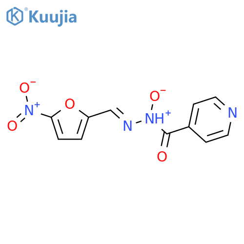 4-Pyridinecarboxylicacid, 2-[(5-nitro-2-furanyl)methylene]hydrazide, 1-oxide structure