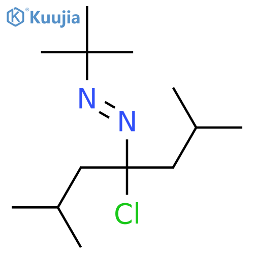 Diazene, [1-chloro-3-methyl-1-(2-methylpropyl)butyl](1,1-dimethylethyl)- structure