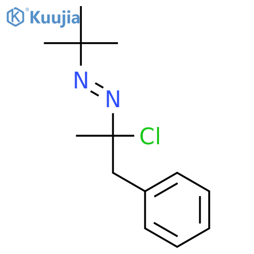 Diazene, (1-chloro-1-methyl-2-phenylethyl)(1,1-dimethylethyl)- structure