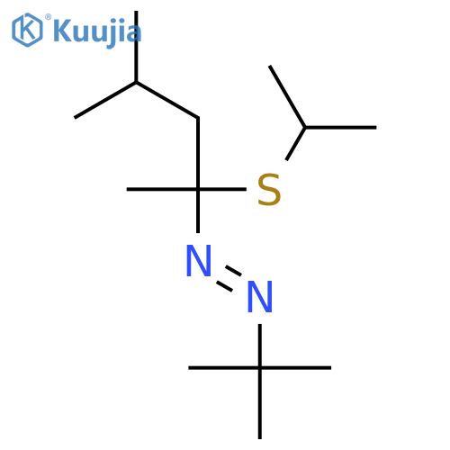 DIAZENE, (1,1-DIMETHYLETHYL)[1,3-DIMETHYL-1-[(1-METHYLETHYL)THIO]BUTYL]- structure