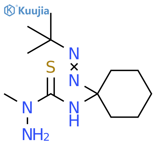 Hydrazinecarbothioamide,N-[1-[(1,1-dimethylethyl)azo]cyclohexyl]-1-methyl- structure