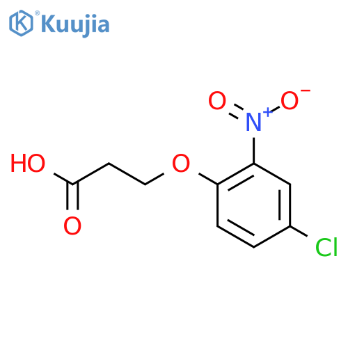 3-(4-Chloro-2-nitrophenoxy)propanoic acid structure