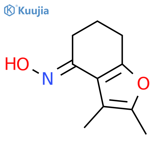 4(5H)-Benzofuranone, 6,7-dihydro-2,3-dimethyl-, oxime structure
