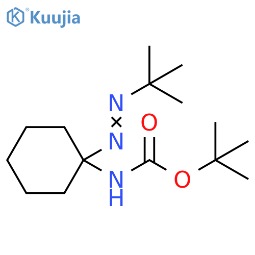 Carbamic acid, [1-[(1,1-dimethylethyl)azo]cyclohexyl]-, 1,1-dimethylethylester structure