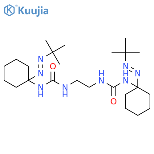 Urea, N,N''-1,2-ethanediylbis[N'-[1-[(1,1-dimethylethyl)azo]cyclohexyl]- structure