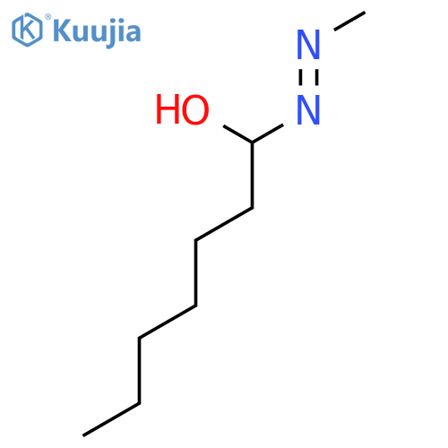 1-HEPTANOL, 1-(METHYLAZO)- structure