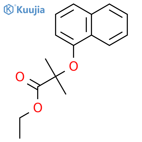Ethyl 2-methyl-2-naphthalen-1-yloxypropanoate structure