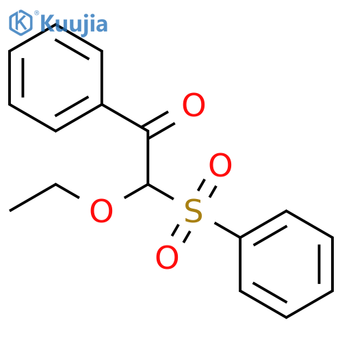 Ethanone, 2-ethoxy-1-phenyl-2-(phenylsulfonyl)- structure