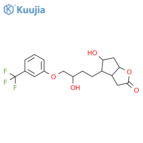 2H-Cyclopenta[b]furan-2-one,hexahydro-5-hydroxy-4-[3-hydroxy-4-[3-(trifluoromethyl)phenoxy]butyl]- structure