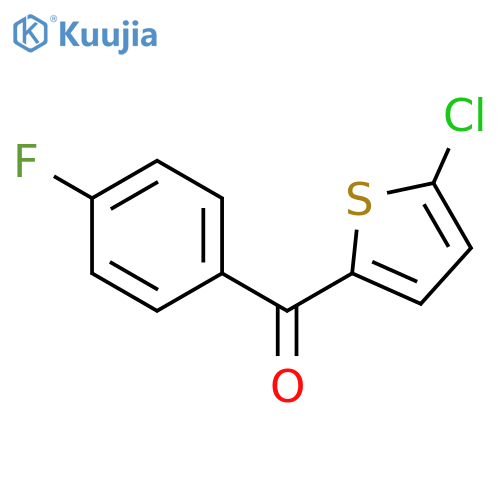 (5-Chlorothiophen-2-yl)(4-fluorophenyl)methanone structure