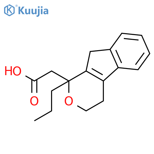 Indeno[2,1-c]pyran-1-acetic acid, 1,3,4,9-tetrahydro-1-propyl- structure