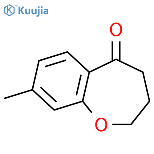 8-methyl-2,3,4,5-tetrahydro-1-benzoxepin-5-one structure