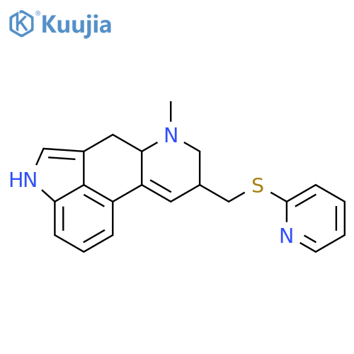 Ergoline,9,10-didehydro-6-methyl-8-[(2-pyridinylthio)methyl]-, (8b)- (9CI) structure