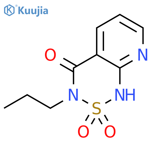 1H-Pyrido[2,3-c][1,2,6]thiadiazin-4(3H)-one, 3-propyl-, 2,2-dioxide structure