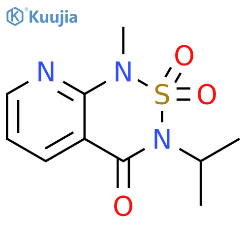 1H-Pyrido[2,3-c][1,2,6]thiadiazin-4(3H)-one, 1-methyl-3-(1-methylethyl)-, 2,2-dioxide structure