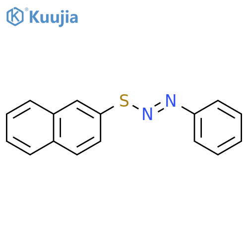 Diazene, (2-naphthalenylthio)phenyl- structure