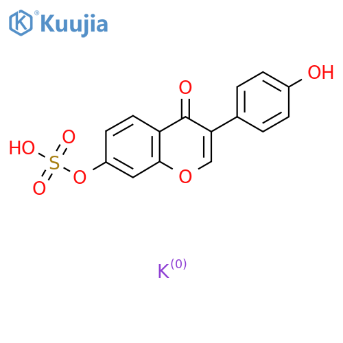 Daidzein 7-Sulfate Potassium Salt structure