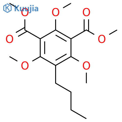 1,3-Benzenedicarboxylic acid, 5-butyl-2,4,6-trimethoxy-, dimethyl ester structure