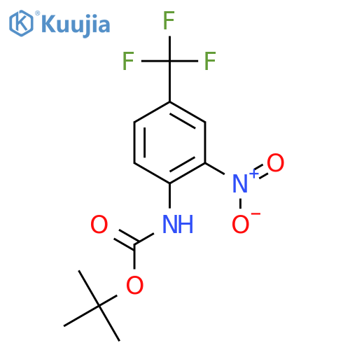 (2-Nitro-4-trifluoromethyl-phenyl)carbamic Acid tert-Butyl Ester structure