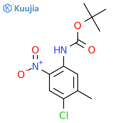 tert-butyl N-(4-chloro-5-methyl-2-nitrophenyl)carbamate structure