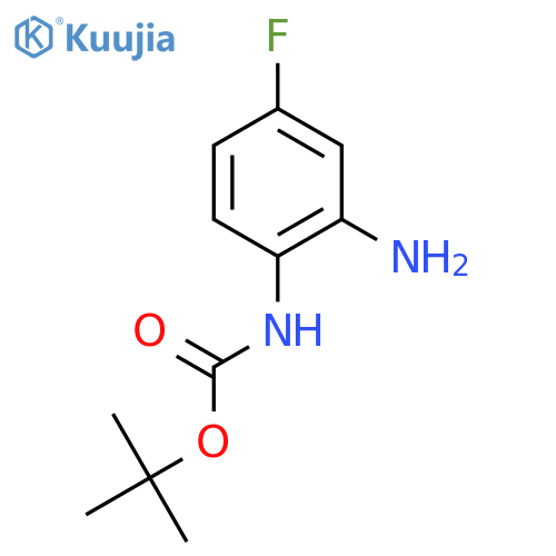 tert-butyl N-(2-amino-4-fluorophenyl)carbamate structure