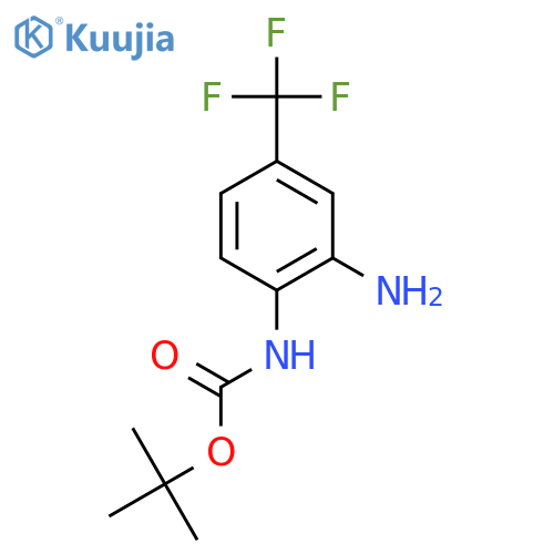 (2-Amino-4-trifluoromethyl-phenyl)-carbamic Acid tert-butyl ester structure