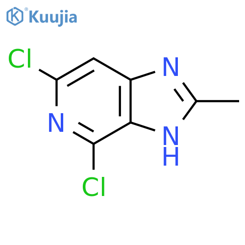 3H-Imidazo[4,5-c]pyridine, 4,6-dichloro-2-methyl- structure