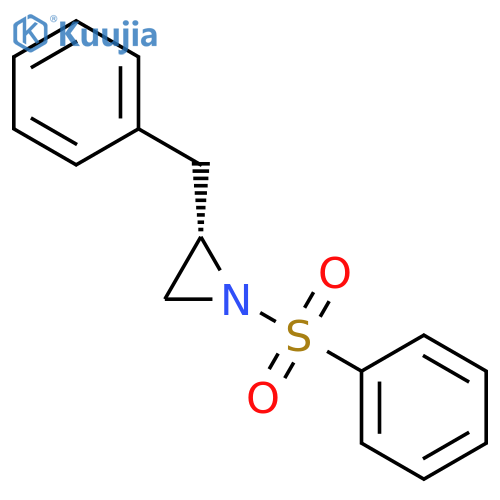 AZIRIDINE, 2-(PHENYLMETHYL)-1-(PHENYLSULFONYL)-, (2S)- structure