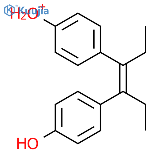 Oxoniumylidene, [4-[1-ethyl-2-(4-hydroxyphenyl)-1-butenyl]phenyl]- structure