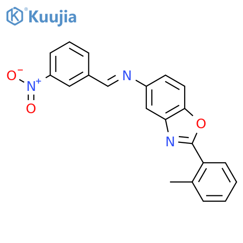 2-(2-methylphenyl)-N-[(E)-(3-nitrophenyl)methylidene]-1,3-benzoxazol-5-amine structure