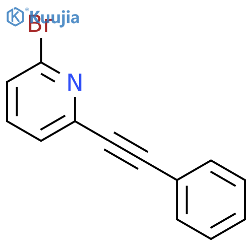 PYRIDINE, 2-BROMO-6-(PHENYLETHYNYL)- structure