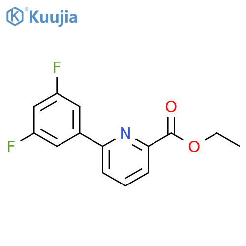 2-PYRIDINECARBOXYLIC ACID, 6-(3,5-DIFLUOROPHENYL)-, ETHYL ESTER structure