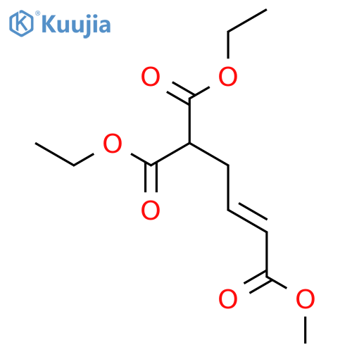 3-Butene-1,1,4-tricarboxylic acid, 1,1-diethyl 4-methyl ester, (3E)- structure