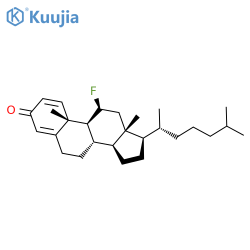 Cholesta-1,4-dien-3-one, 11-fluoro-, (11b)- structure
