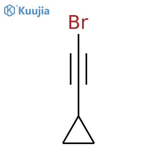 1-Bromo-2-cyclopropylethyne structure