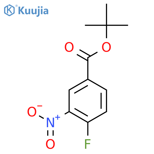 2-Methyl-2-propanyl 4-fluoro-3-nitrobenzoate structure
