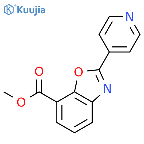 Methyl 2-(pyridin-4-yl)benzo[d]oxazole-7-carboxylate structure