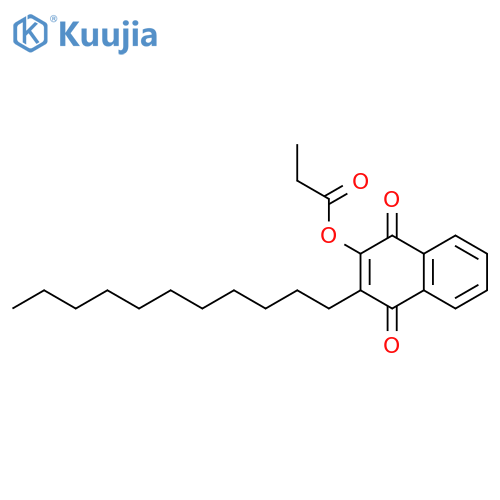 1,4-Naphthalenedione, 2-(1-oxopropoxy)-3-undecyl- structure
