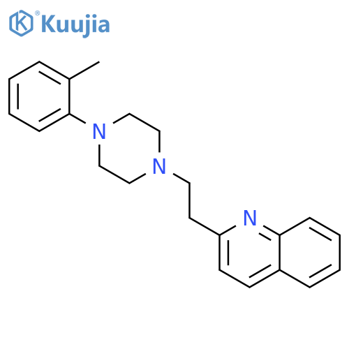 Quinoline, 2-[2-[4-(2-methylphenyl)-1-piperazinyl]ethyl]- structure