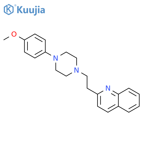 Quinoline, 2-[2-[4-(4-methoxyphenyl)-1-piperazinyl]ethyl]- structure