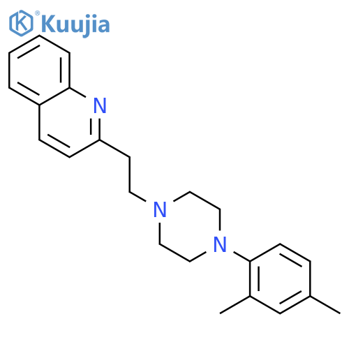 Quinoline, 2-[2-[4-(2,4-dimethylphenyl)-1-piperazinyl]ethyl]- structure