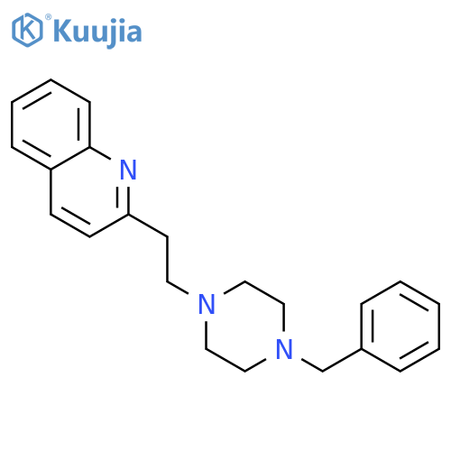 Quinoline, 2-[2-[4-(phenylmethyl)-1-piperazinyl]ethyl]- structure