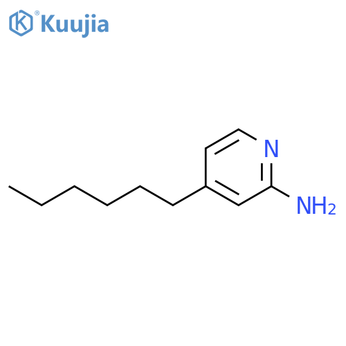 4-Hexylpyridin-2-amine structure