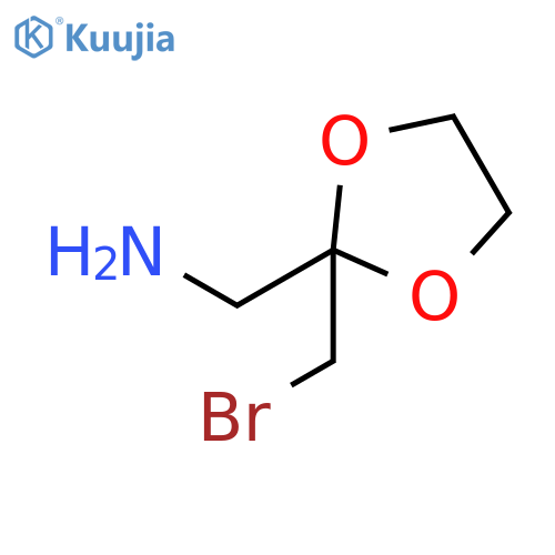 2-(bromomethyl)-1,3-dioxolan-2-ylmethanamine structure