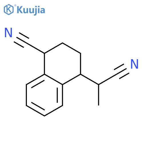 4-(1-cyanoethyl)-1,2,3,4-tetrahydronaphthalene-1-carbonitrile structure