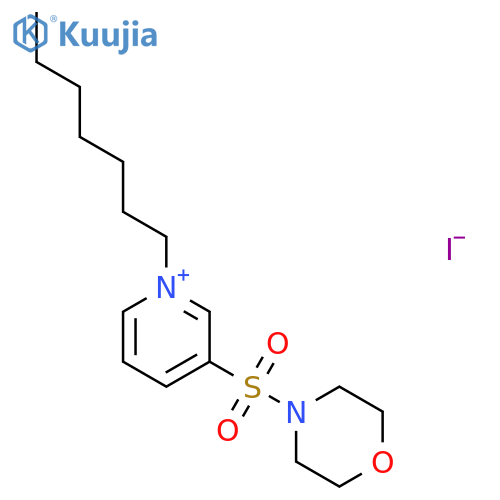 PYRIDINIUM, 1-HEPTYL-3-(4-MORPHOLINYLSULFONYL)-, IODIDE structure