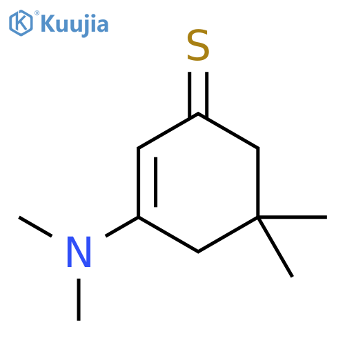 2-Cyclohexene-1-thione, 3-(dimethylamino)-5,5-dimethyl- structure