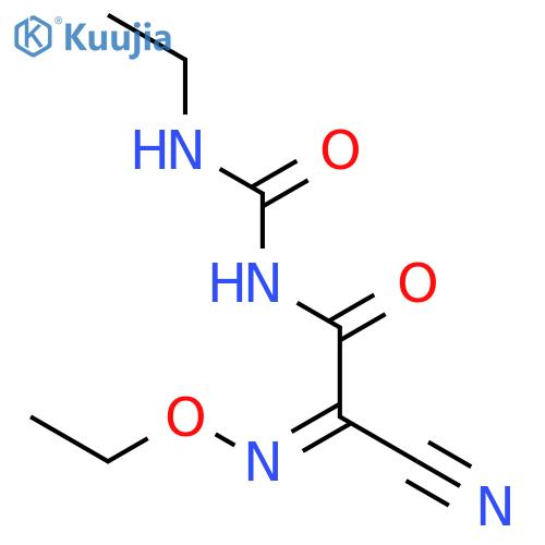 Acetamide, 2-cyano-2-(ethoxyimino)-N-[(ethylamino)carbonyl]- structure