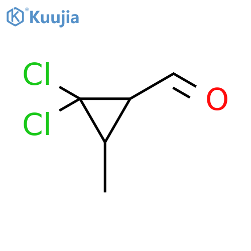 Cyclopropanecarboxaldehyde, 2,2-dichloro-3-methyl- structure