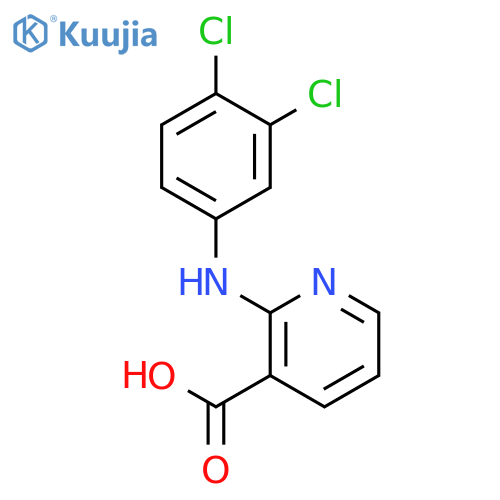 2-(3,4-Dichlorophenyl)aminopyridine-3-carboxylic Acid structure